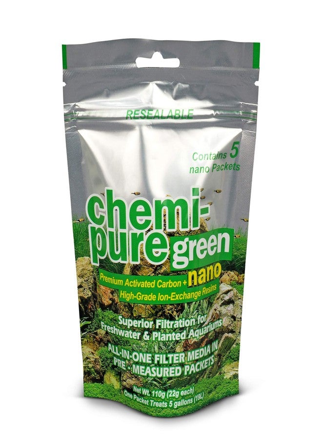 Boyd Enterprises CPGNnano5 Chemi-Pure Green Nano 5 Pack Aquarium Filtration - Image 1